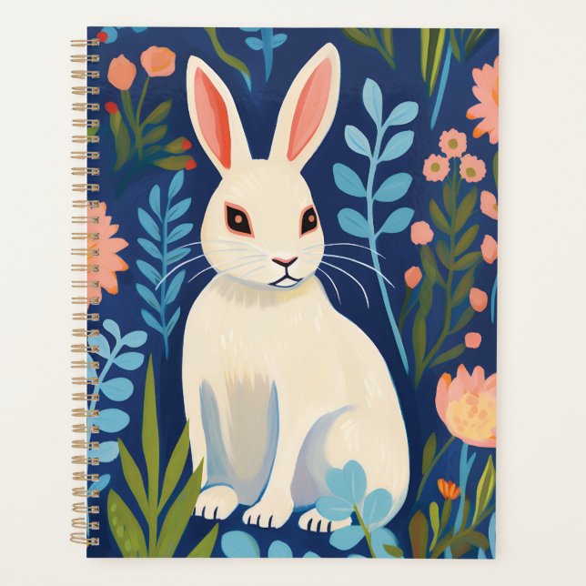Bunny Floral Planner (Front)