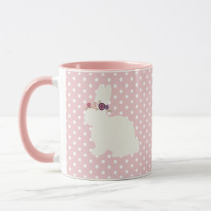 Bunny Flower Painting Bouquet Coffee Mug