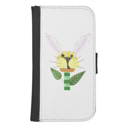 Bunny Flower Samsung Galaxy S4 Wallet Case