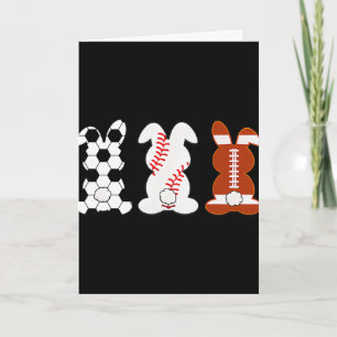 Bunny Footll Sell Sport Funny Easter Day Card
