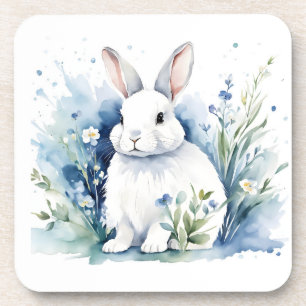 bunny for Easter Beverage Coaster