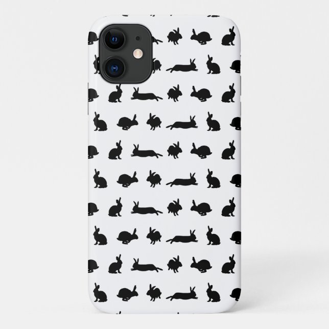 Bunny Frenzy iPhone 11 Case (Choose colour) (Back)