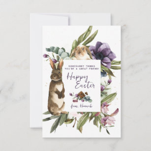 Bunny Friend Kids Easter Classroom Cards