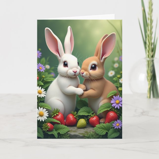 Bunny Friends Forever Card (Front)