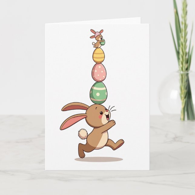 Bunny Fun Adventure Time Card (Front)