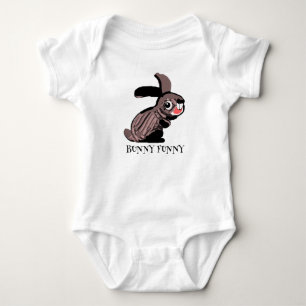Bunny Funny Baby Bodysuit