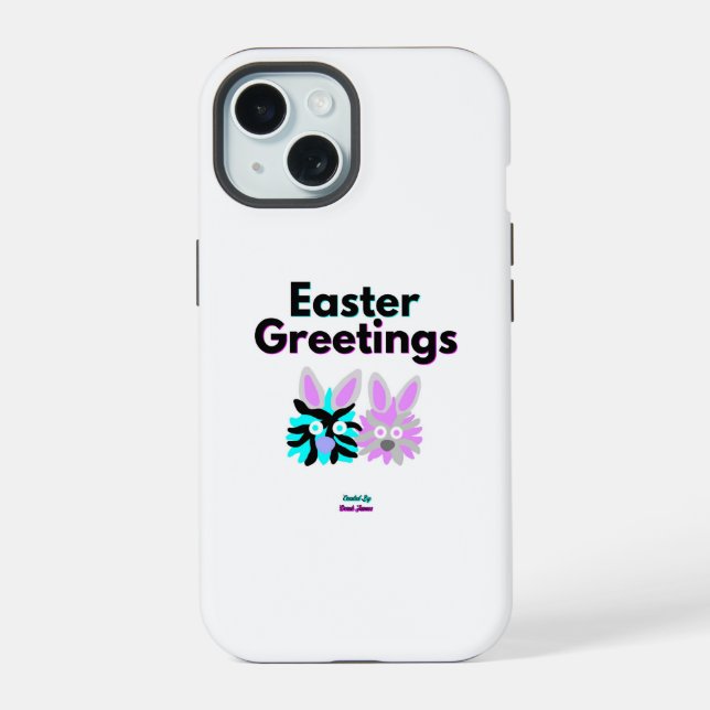 Bunny Fuzzies Apple iPhone 15 Case (Back)