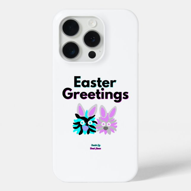 Bunny Fuzzies Apple iPhone 15 Pro Case (Back)