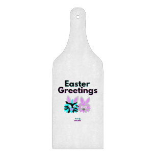 Bunny Fuzzies Glass Cutting Board
