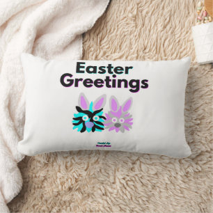 Bunny Fuzzies Lumbar Pillow
