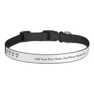 Bunny Fuzzies Personalized Pet Collar
