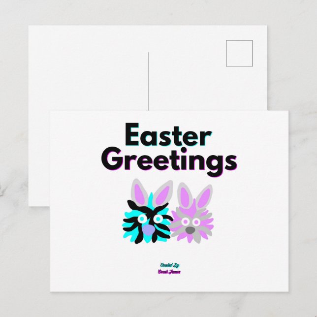 Bunny Fuzzies Postcard (Front/Back)