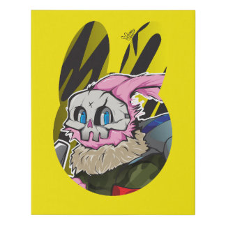 Bunny Gang Street Art Faux Canvas