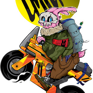 Bunny Gang Street Art Faux Canvas