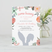 Bunny Garden | Spring Birthday Party Invitation (Standing Front)