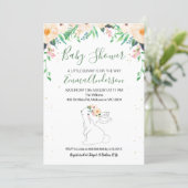 Bunny Gender Neutral Baby Shower Invitation (Standing Front)