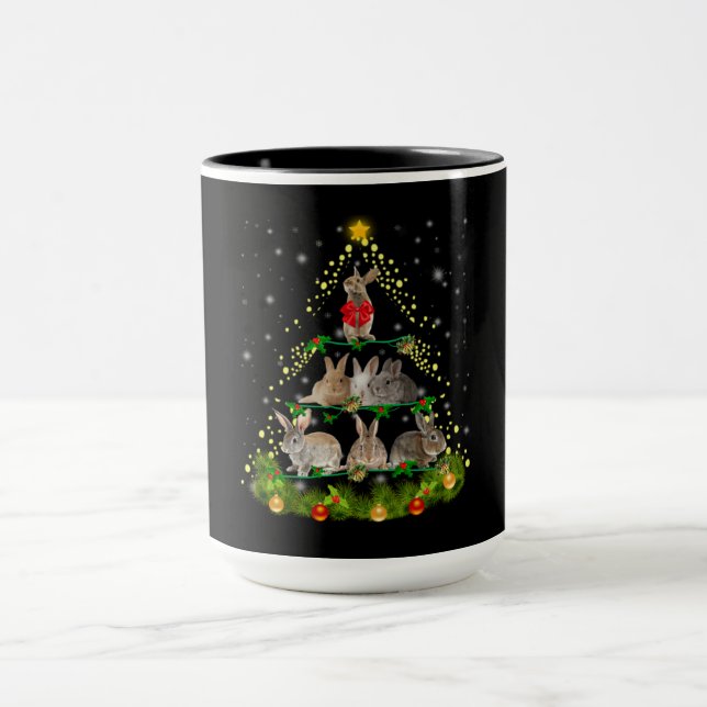 Bunny Gift | Bunny Rabbit Christmas Tree Light Mug (Center)