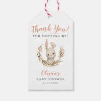 Bunny Girl Baby Shower Thanks for Hopping By