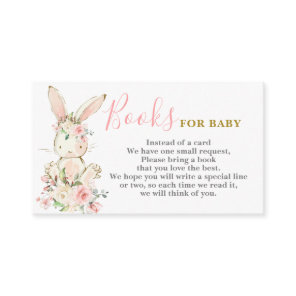 Bunny Girl Bring a Book Card