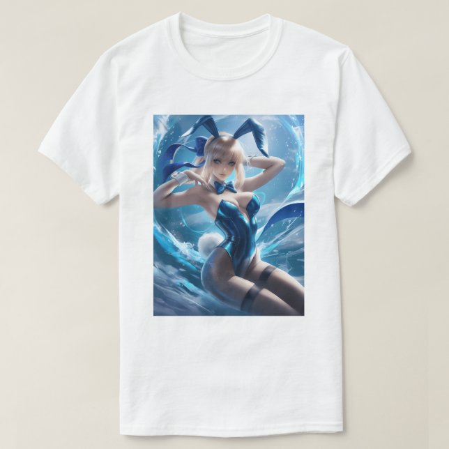 Bunny Girl Saber 50 T-Shirt (Design Front)