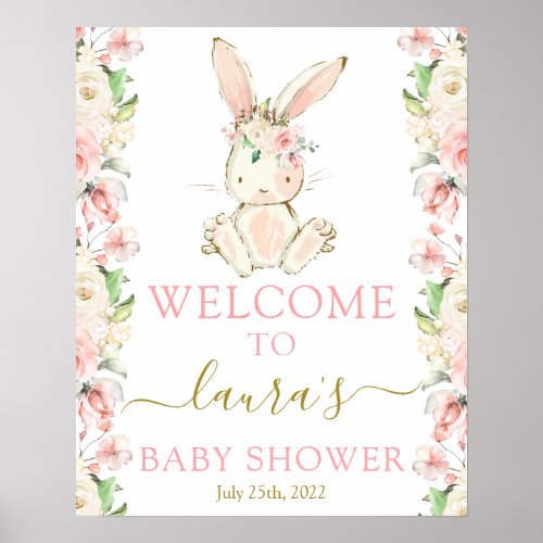 Bunny Girl Welcome sign