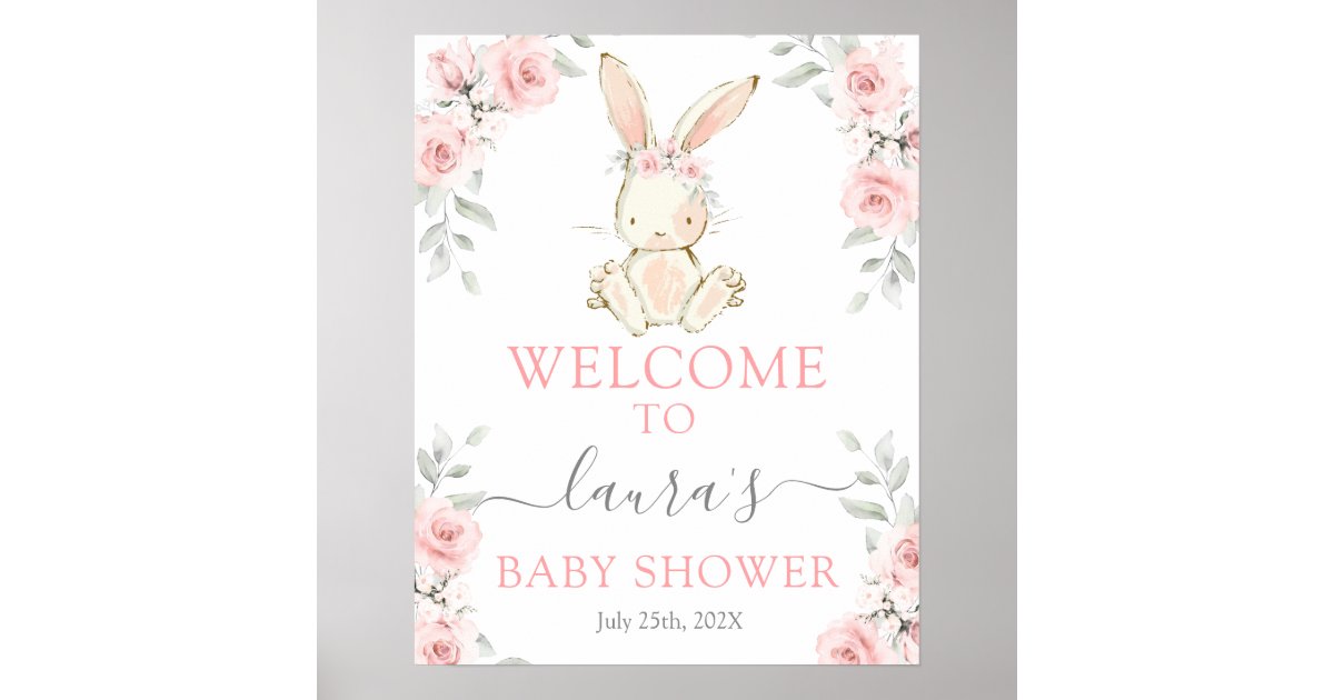 Peter Rabbit Baby Shower Sign, Some Bunny Special Welcome Sign or Poster,  Printed/Shipped OR Printable