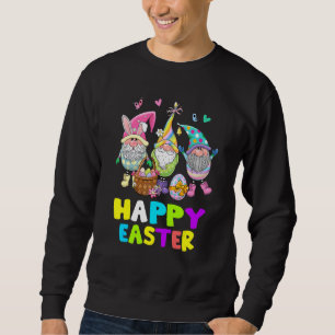 Bunny Gnome Happy Easter Day Toddlers Boys Girls K Sweatshirt