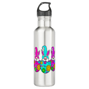 Bunny Gnome Hug Easter Eggs Hunting Happy Easter D Stainless Steel Water Bottle