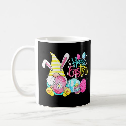 Bunny Gnome Rabbit Eggs Hunting Happy Easter Day 6 Coffee Mug