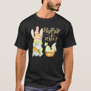 Bunny Gnome Rabbit Eggs Hunting Happy Easter Day C T-Shirt