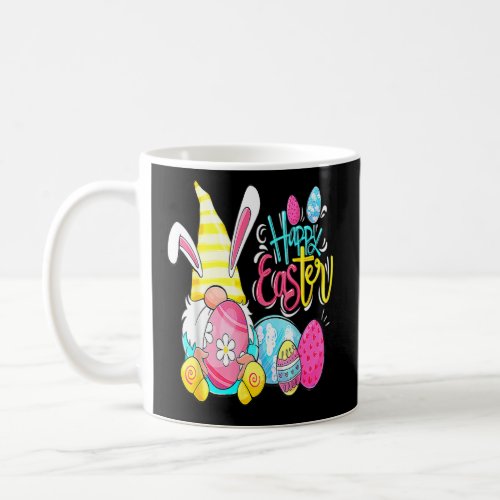 Bunny Gnome Rabbit Eggs Hunting Happy Easter Day F Coffee Mug