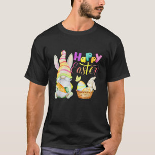 Bunny Gnome Rabbit Eggs Hunting Happy Easter Day F T-Shirt