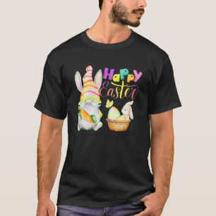 Bunny Gnome Rabbit Eggs Hunting Happy Easter Day F T-Shirt