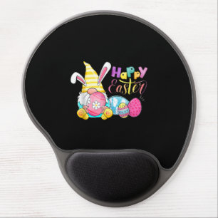 Bunny Gnome Rabbit Eggs Hunting Happy Easter Day Gel Mouse Pad