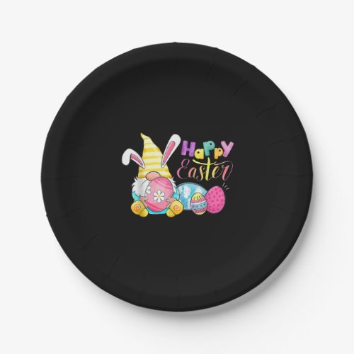Bunny Gnome Rabbit Eggs Hunting Happy Easter Day Paper Plates