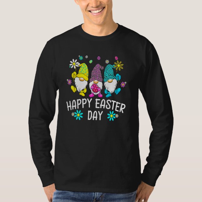 Bunny Gnome Squad Rabbit Eggs Hunting Happy Easter T-Shirt (Front)