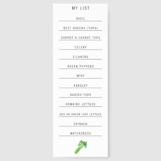 Bunny Grocery List Bookmark