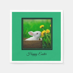 Bunny Happy Easter Napkins