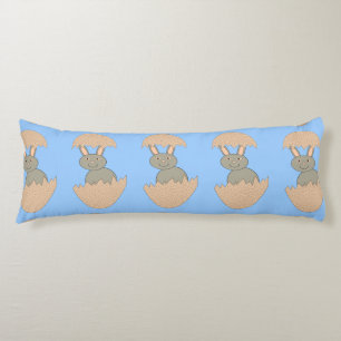 Bunny Hatching from Egg Weird Body Pillow