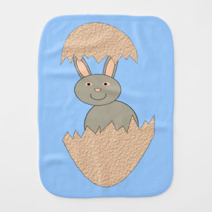 Bunny Hatching from Egg Weird Burp Cloth
