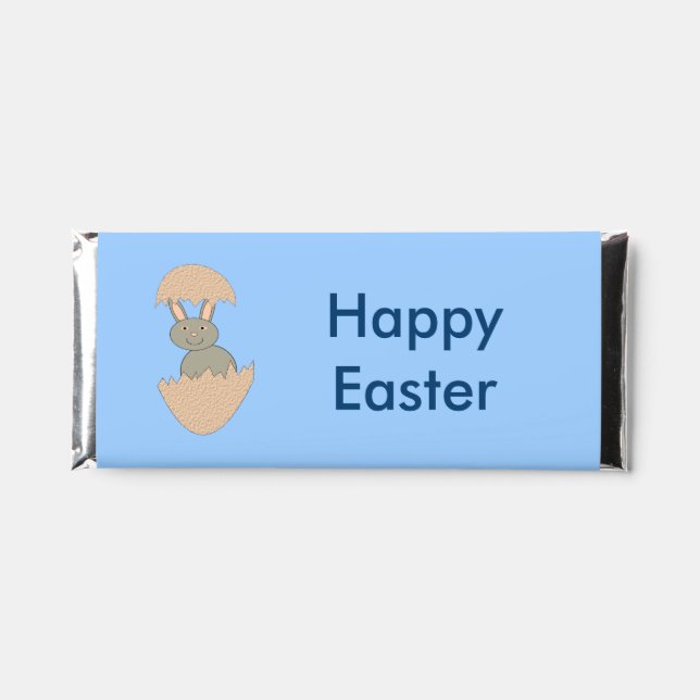 Bunny Hatching from Egg Weird Custom Hershey Bar Favors (Front)