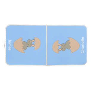 Bunny Hatching from Egg Weird Custom Pong Table