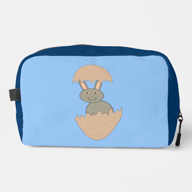 Bunny Hatching from Egg Weird Dopp Kit (Front)