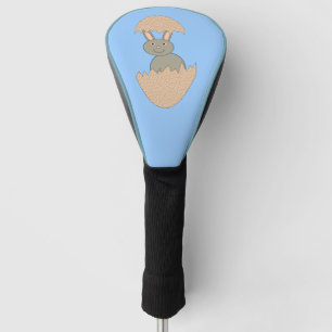 Bunny Hatching from Egg Weird Golf Driver Cover