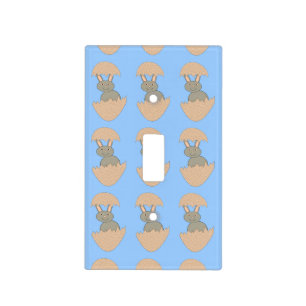 Bunny Hatching from Egg Weird Light Switch Cover
