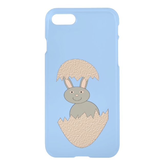Bunny Hatching from Egg Weird Uncommon iPhone Case (Back)