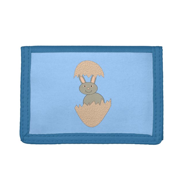 Bunny Hatching from Egg Weird Wallet (Front)