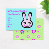 bunny head birthday invitation (Desk)