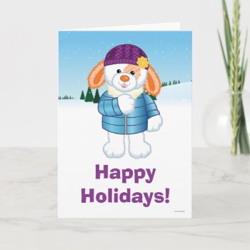 Bunny Holiday Card by webkinz at Zazzle