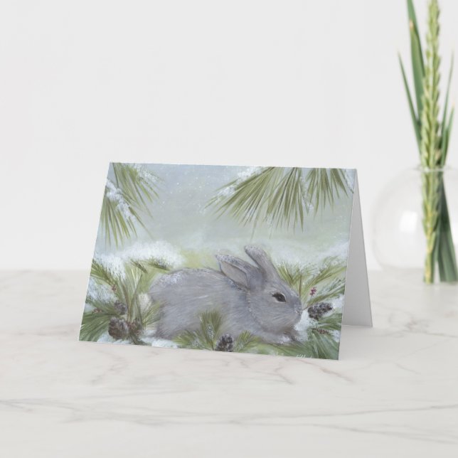 Bunny Holiday Card (Front)